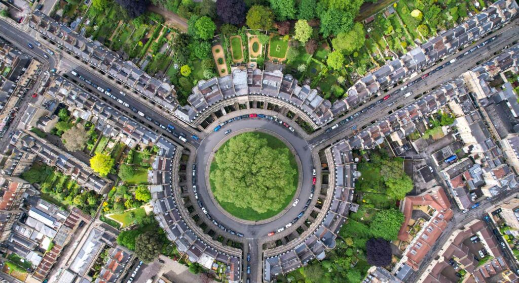 Bath from Above Soulmate Creative = Content Creation Photography Drone and Videography Services Uk